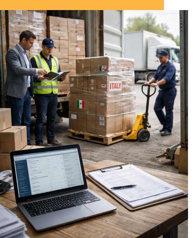 Доставка грузов из Италии: морские и авиаперевозки от 18715