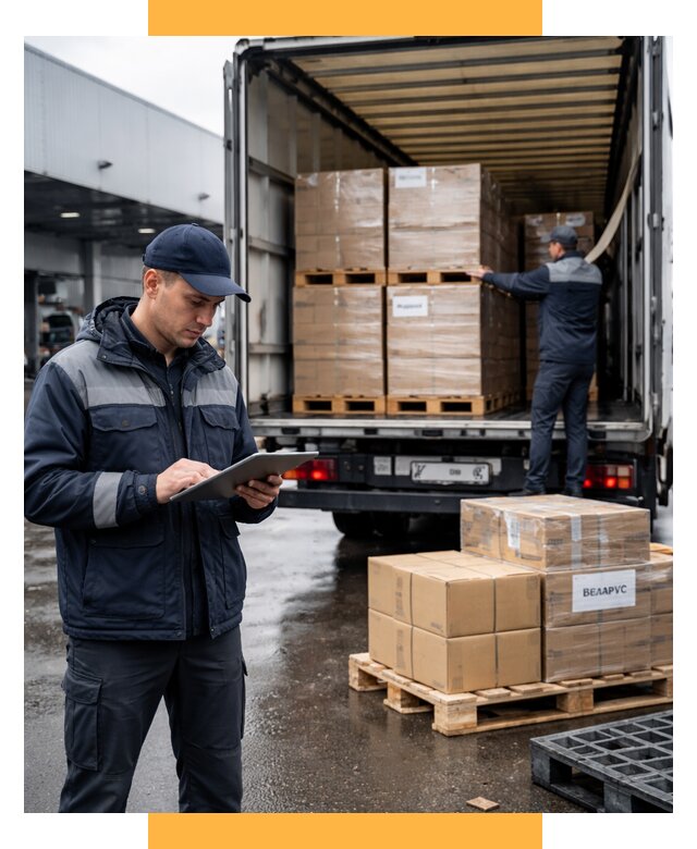 Доставка грузов из Беларуси от 15596 р. логистика СетСервис-Кор
