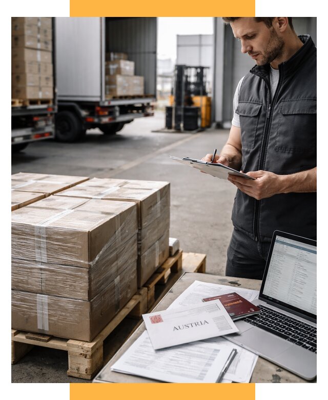 Доставка в Австрию от 67581 р. Логистика и экспорт СетСервис-Кор