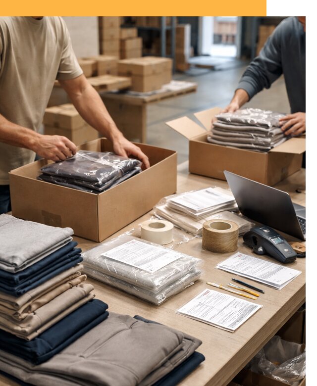 Перевозка одежды по миру от 7798 руб. с таможенным оформлением