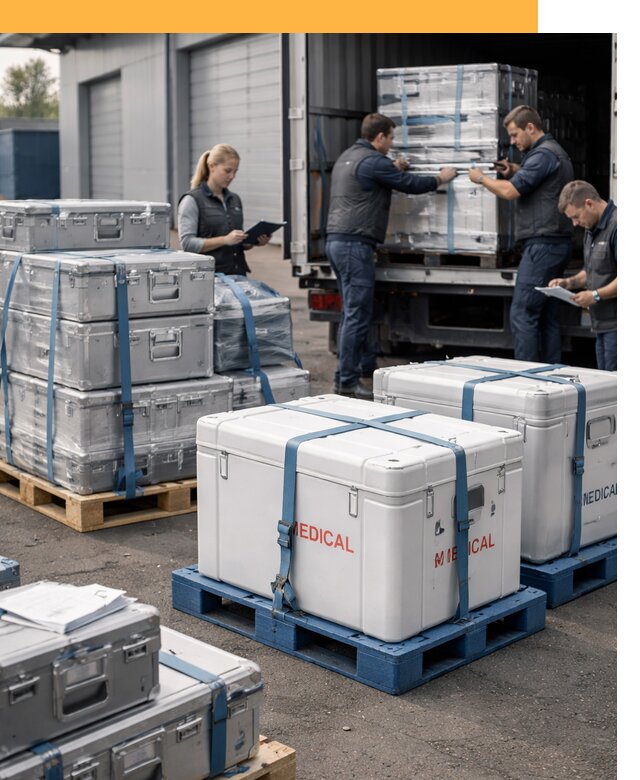 Перевозка медицинского оборудования по всему миру от 15596 руб