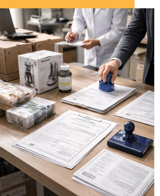 Сертификация импортных товаров от 12476 с таможенным сопровождением